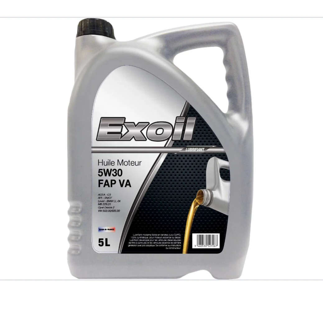 Exoil - huile moteur Exoil 5W30 C4 spéciale renault 5 L